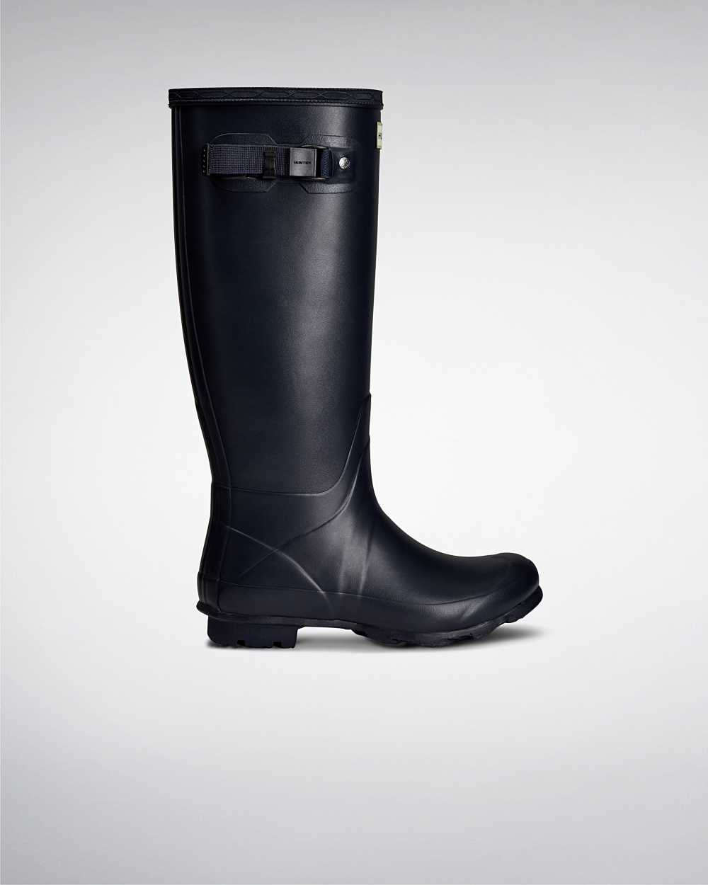 Hunter Norris Field Neoprene Lined Women's Rain Boots NZ-77333L Navy